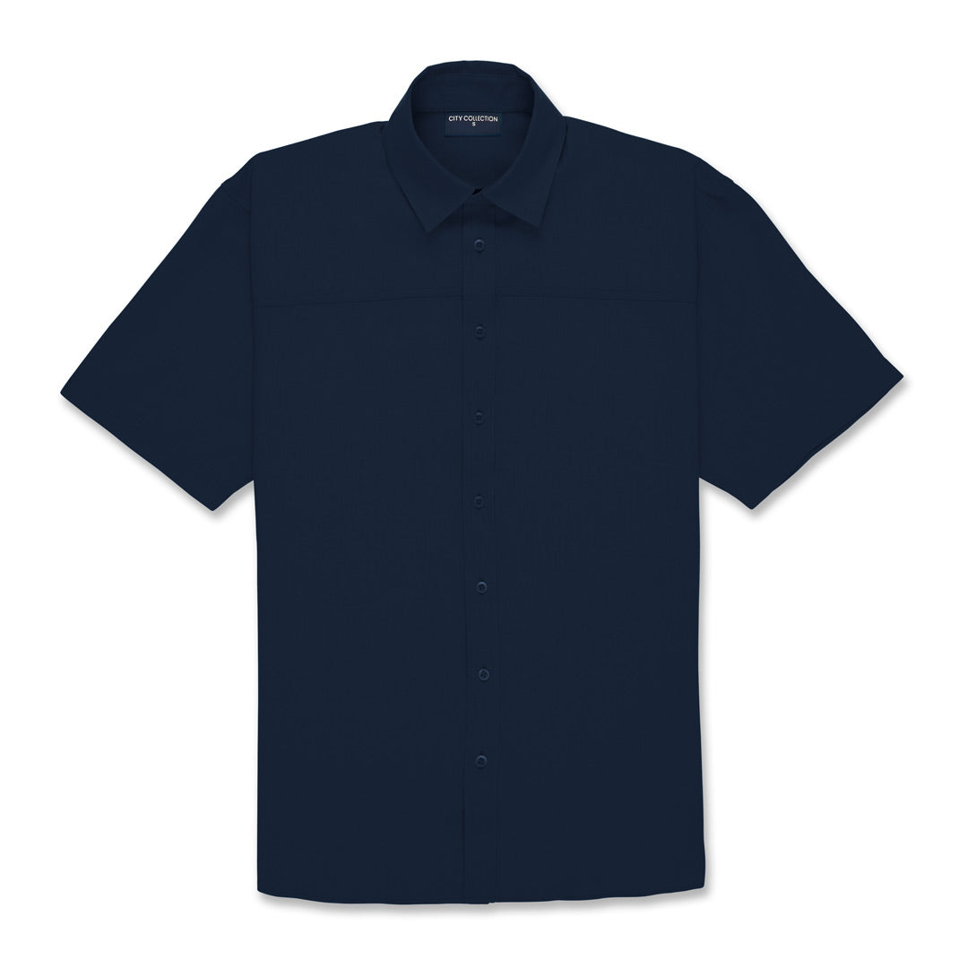 City Collection The Ezylin Shirt | Mens | Short Sleeve Denim Shirts & Tops