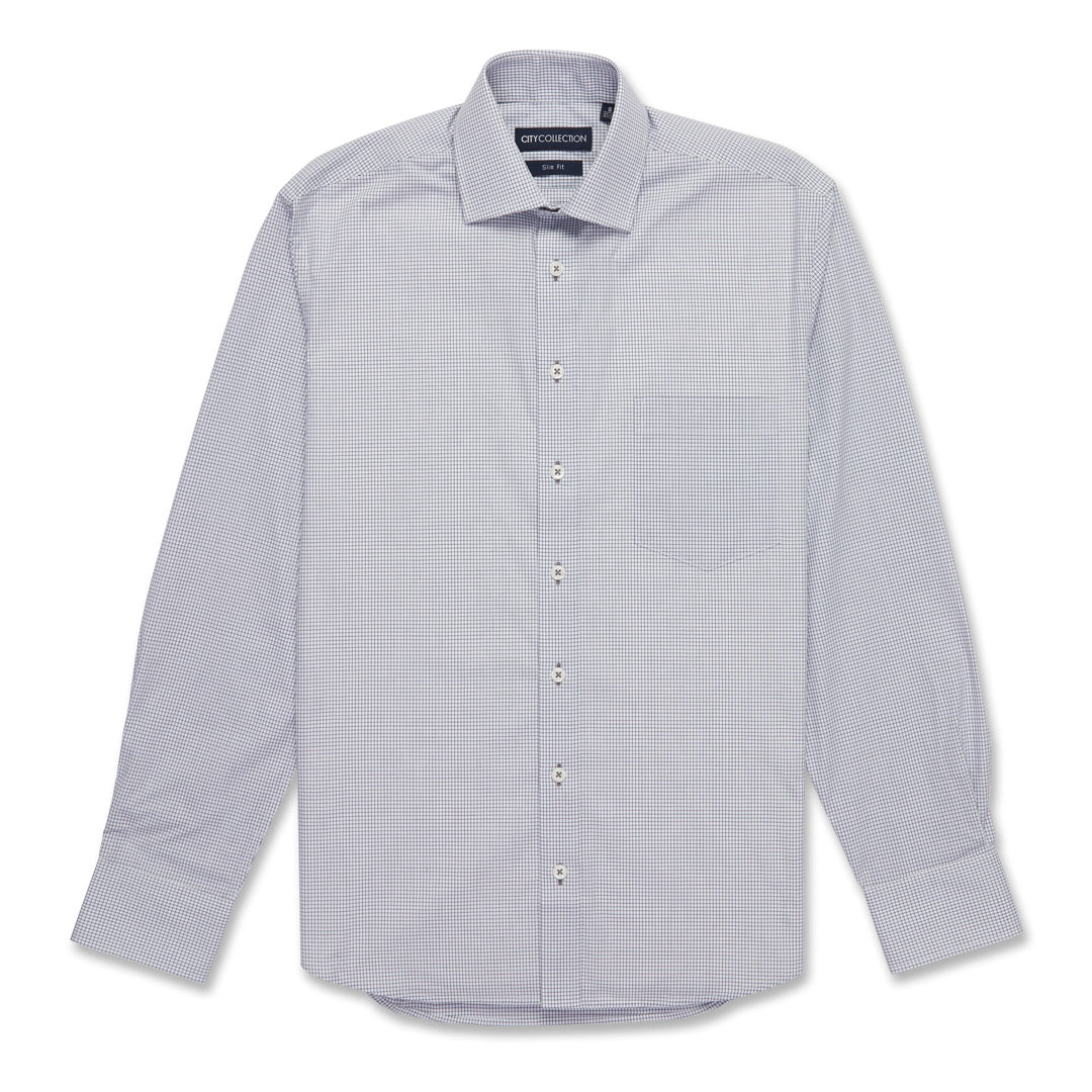 City Collection The Shadow Check Shirt | Mens Black Shirts & Tops