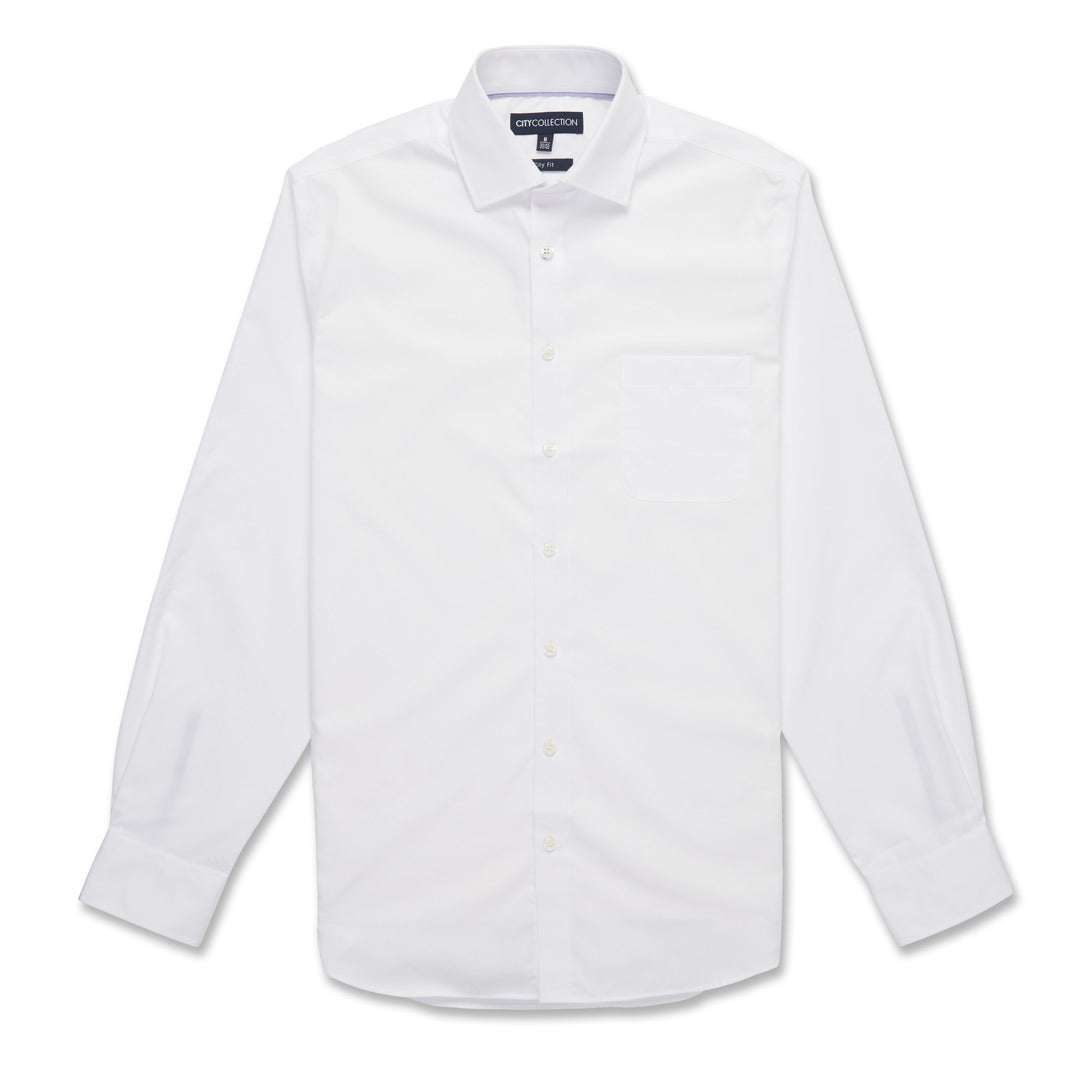 City Collection The Twill Shirt | Mens | Long Sleeve White Shirts & Tops