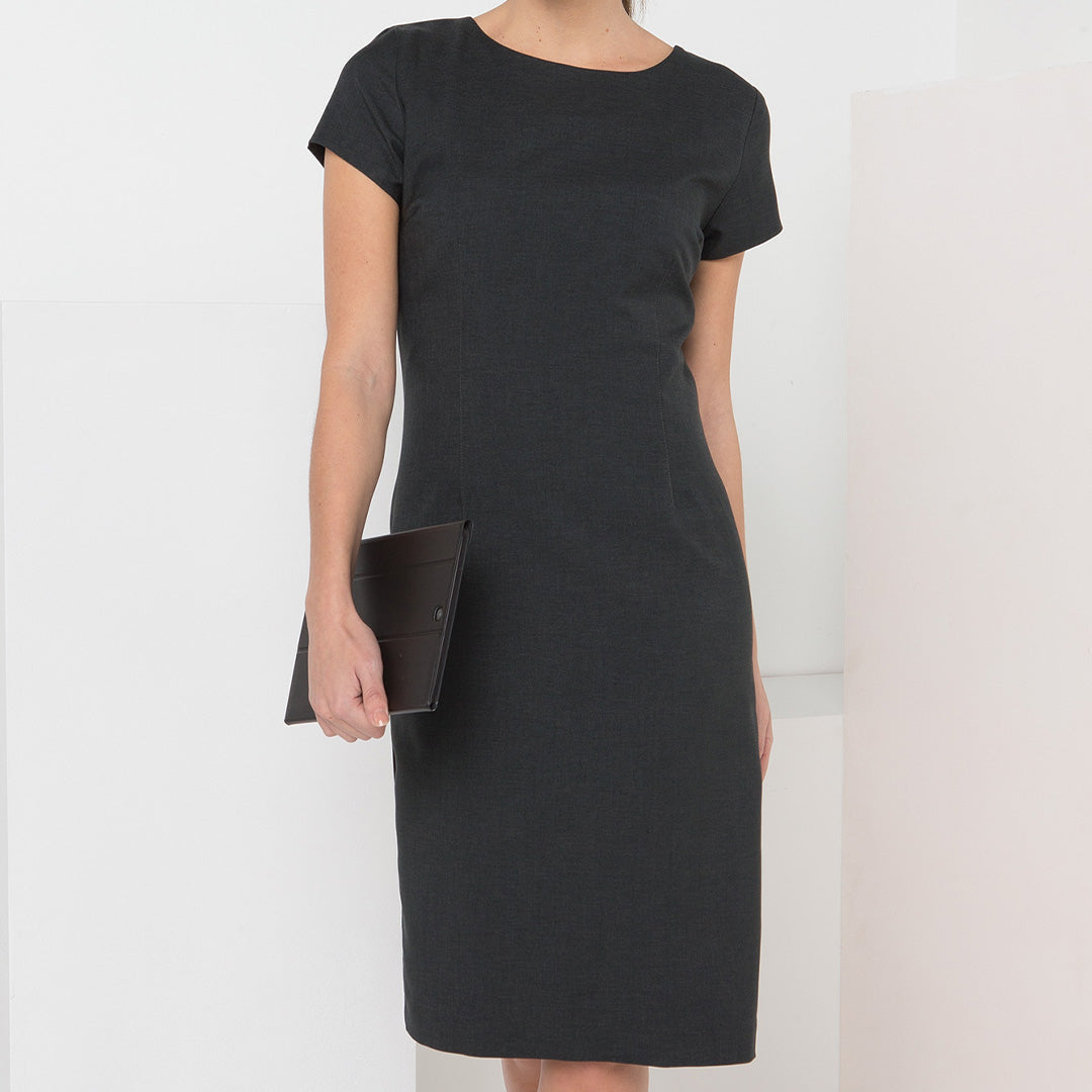 LSJ Collection The Cap Sleeve Dress | Mechanical Stretch Dresses