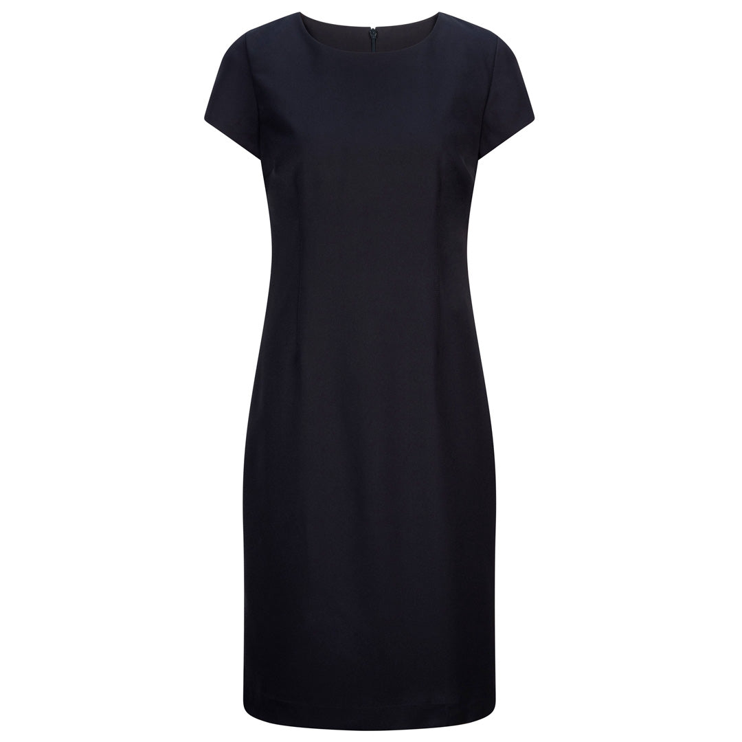 LSJ Collection The Cap Sleeve Dress | Microfibre Navy Dresses
