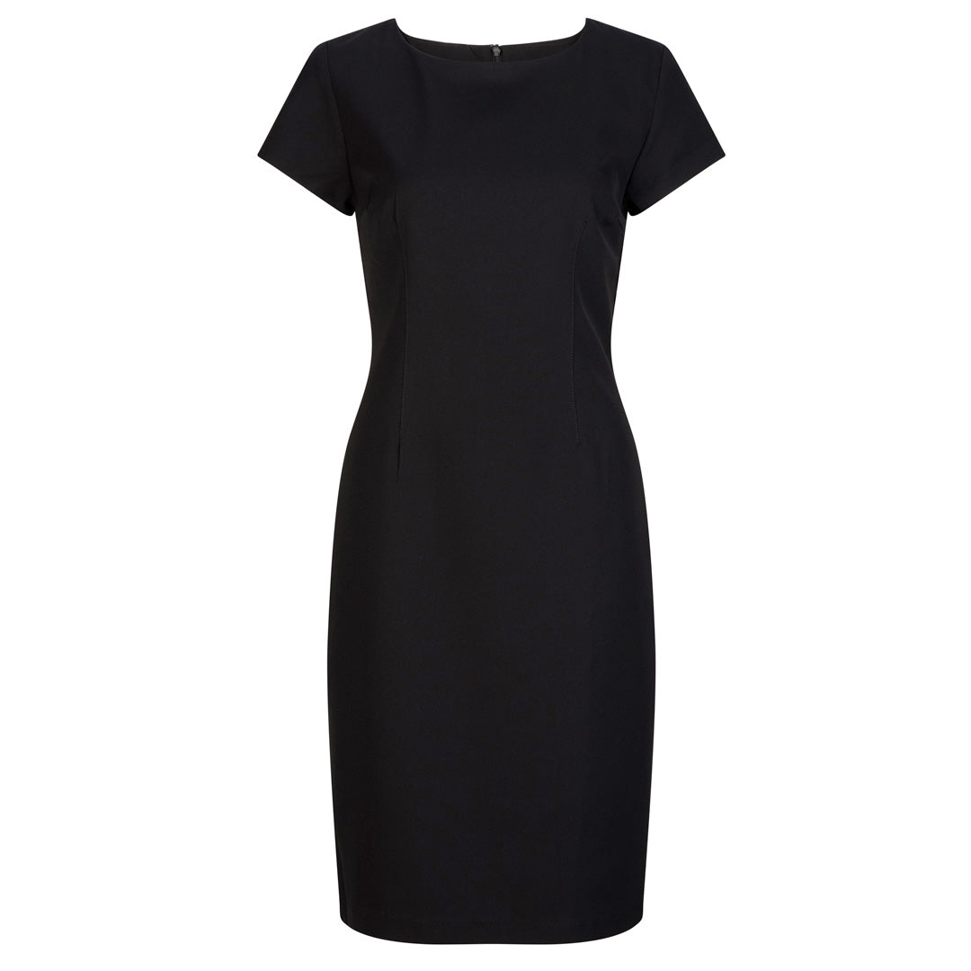 LSJ Collection The Cap Sleeve Dress | Microfibre Black Dresses
