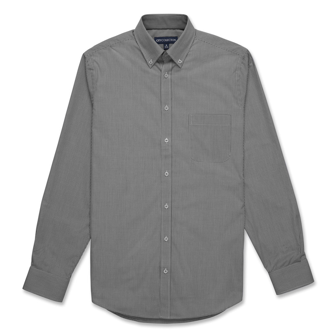 City Collection The Pippa Check Shirt | Mens | Long Sleeve Black Check Shirts & Tops