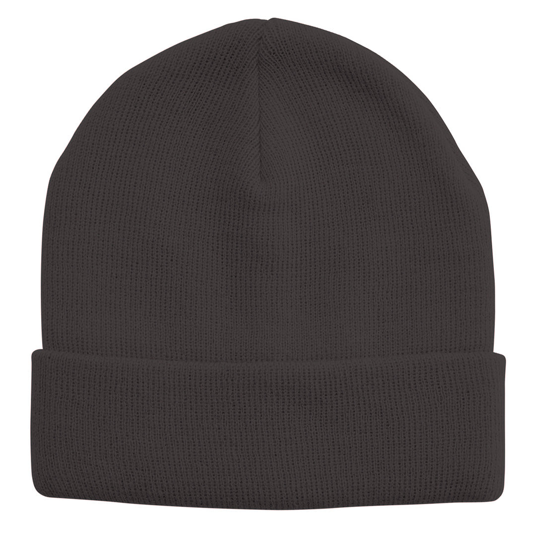 Legend Acrylic Knit Beanie | Adults Dark Grey Hats