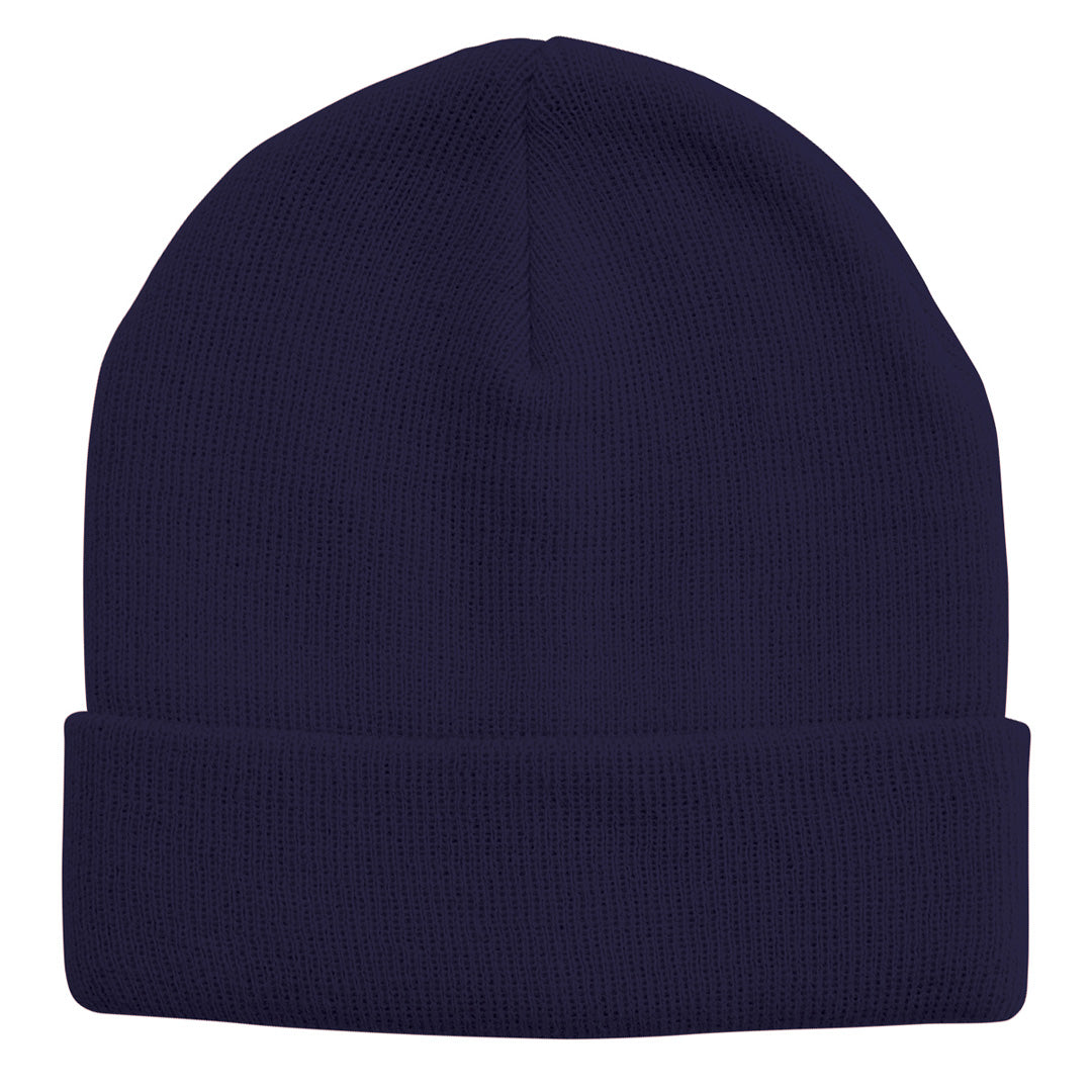 Legend Acrylic Knit Beanie | Adults Navy Hats