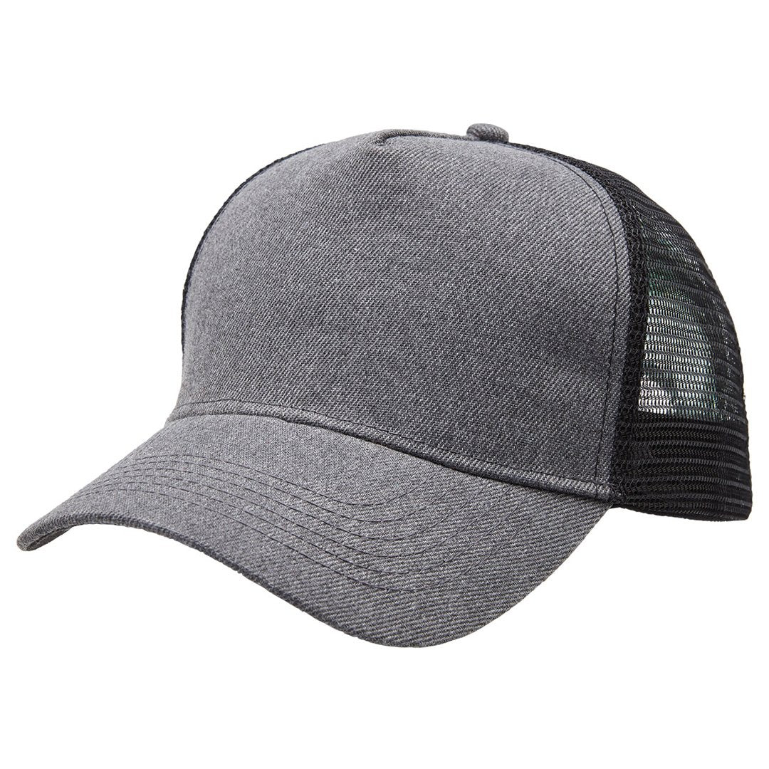 Legend The Heathered Mesh Trucker Cap Charcoal/Black Hats