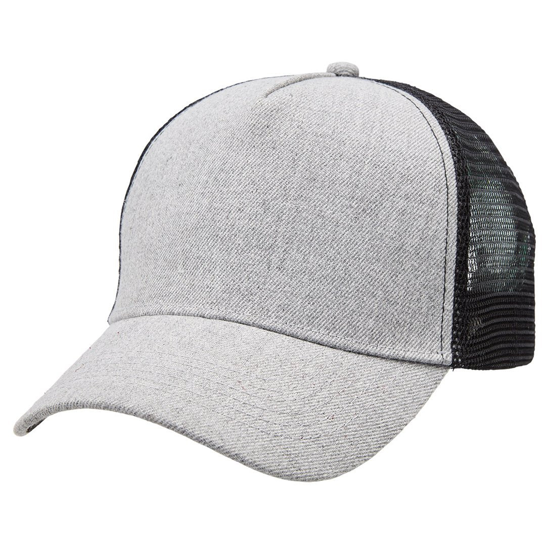 Legend The Heathered Mesh Trucker Cap Grey/Black Hats