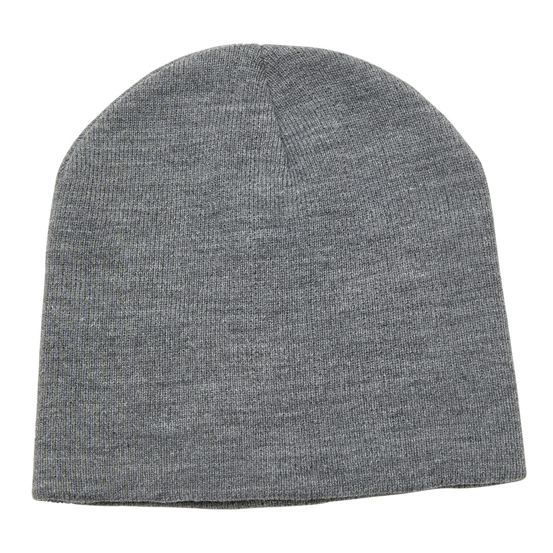 Legend The Heather Skull Beanie | Adults Grey Marle Hats