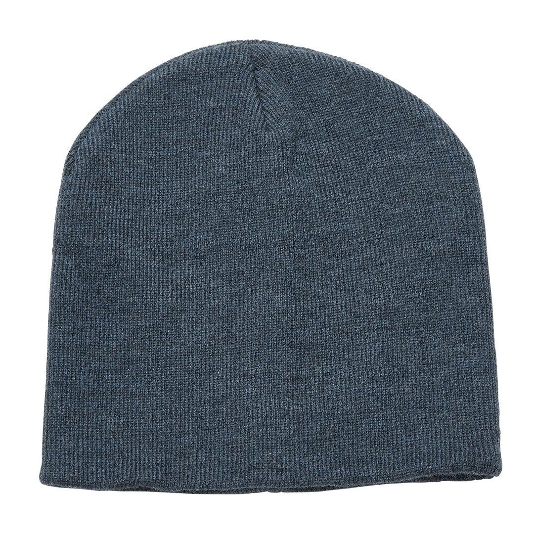 Legend The Heather Skull Beanie | Adults Navy Marle Hats