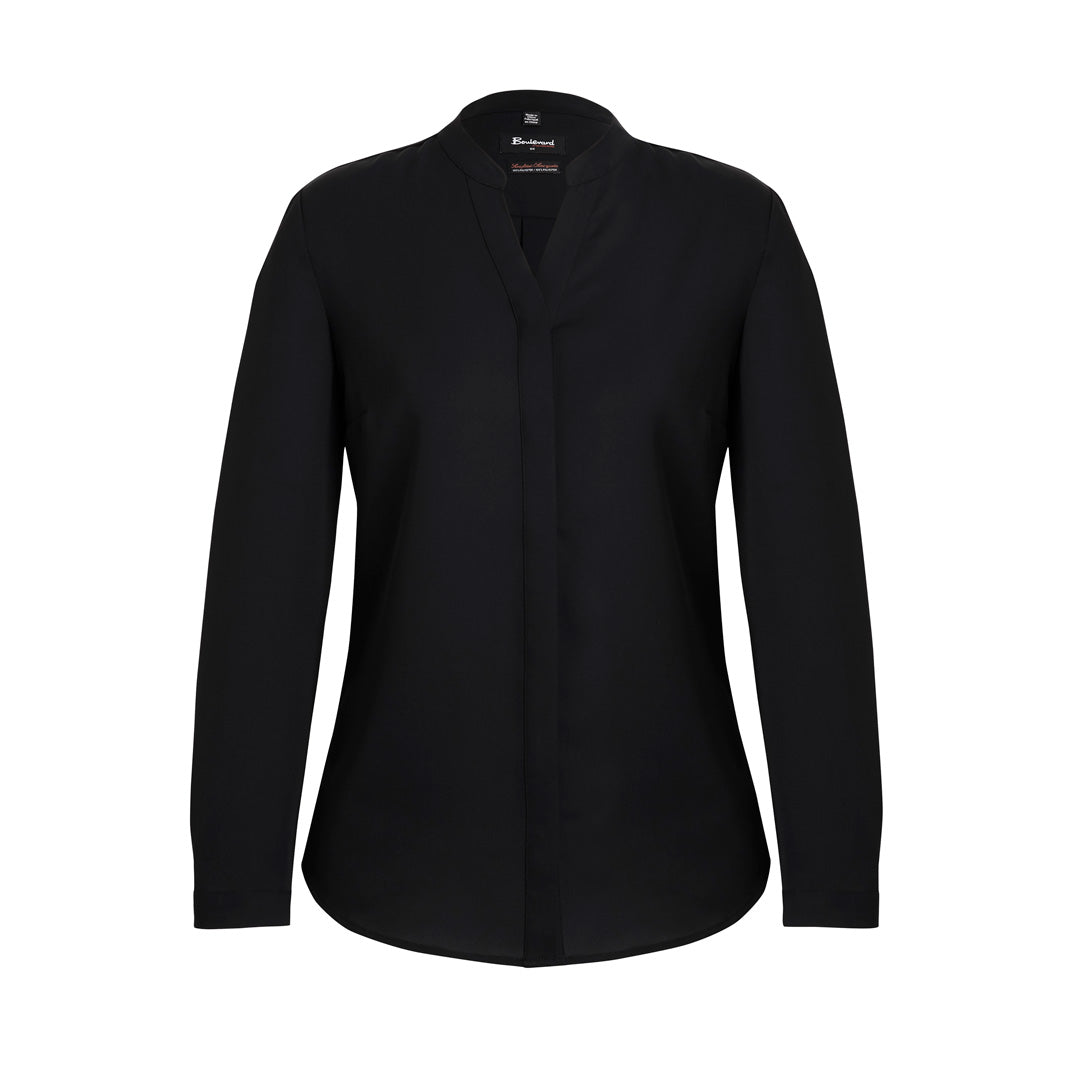 Biz Corporates The Juliette Blouse | Ladies | Short & Long Sleeve Black Shirts & Tops