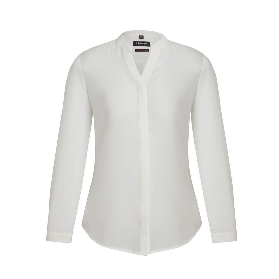 Biz Corporates The Juliette Blouse | Ladies | Short & Long Sleeve Ivory Shirts & Tops