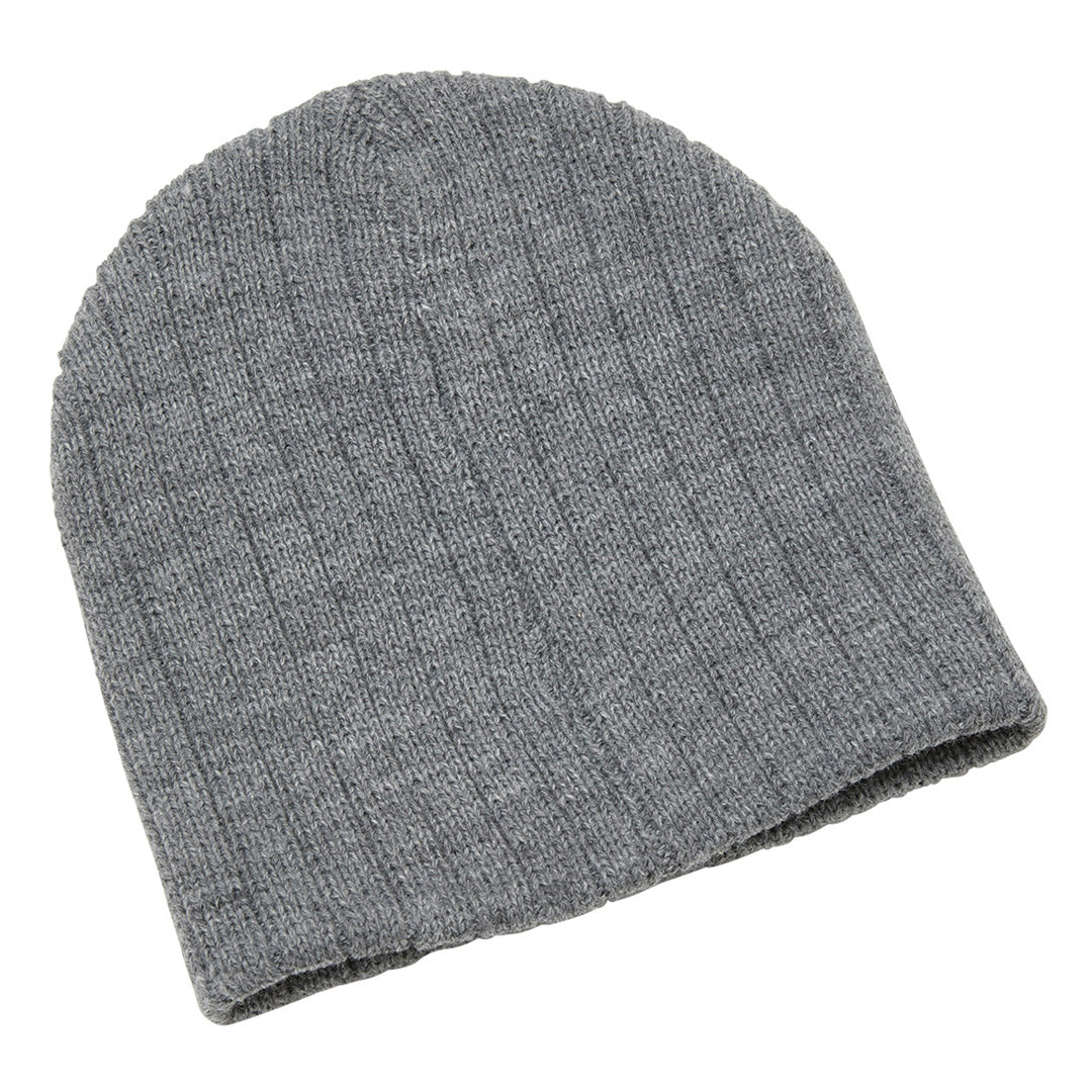 Legend The Heather Cable Knit Beanie | Adults Grey Marle Hats