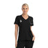 Maevn The Matrix Impulse Contrast Knit Panel Scrub Top | Ladies Black Scrubs