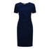 LSJ Collection The Knit Mock-Wrap Dress Navy Dresses