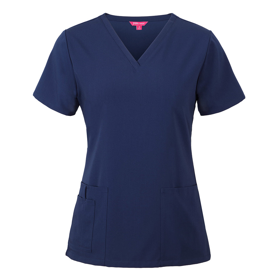 Jbs Wear The Nu Scrub Top | Ladies Indigo Scrubs
