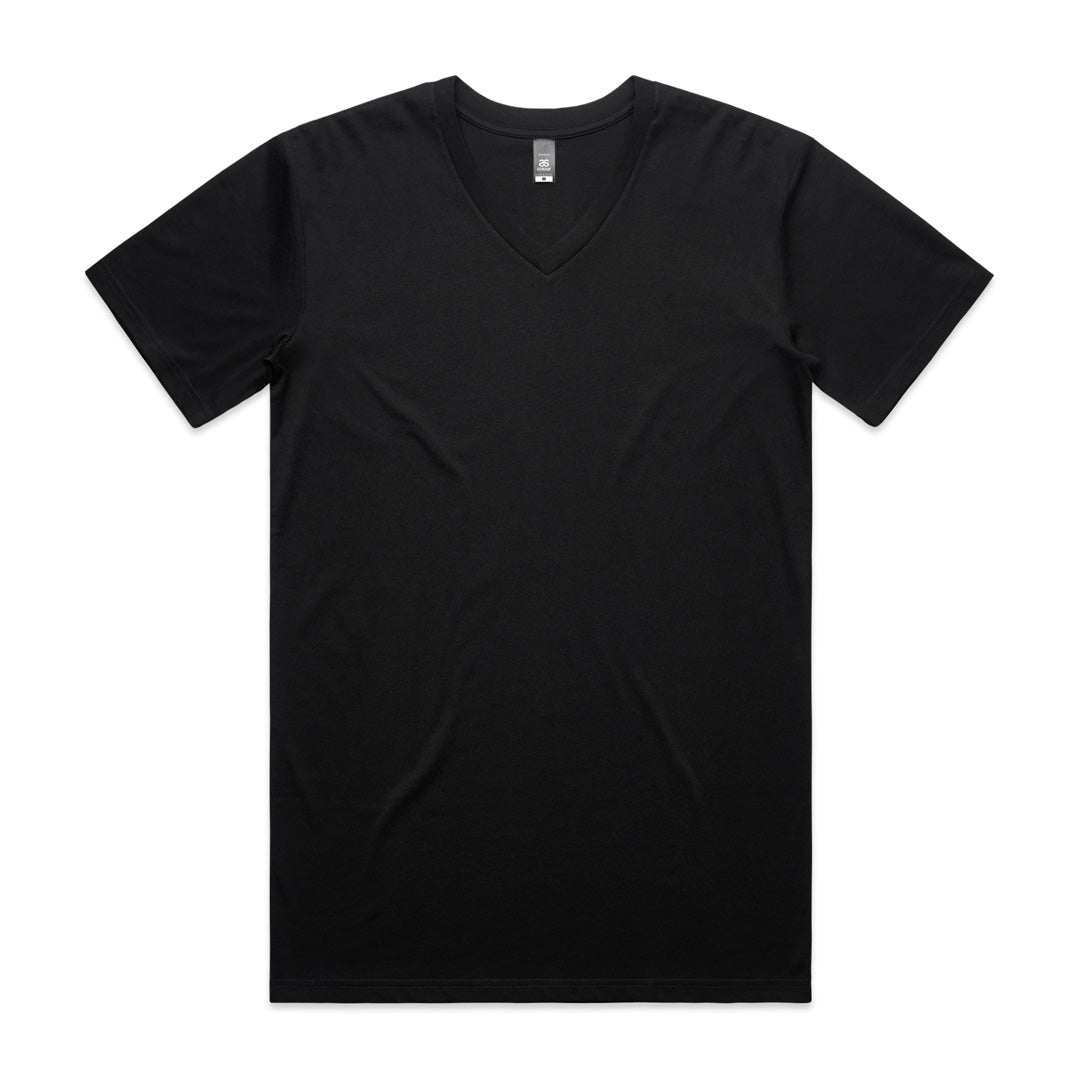 AS Colour The Staple V Neck Tee | Mens | Short Sleeve Black Shirts & Tops