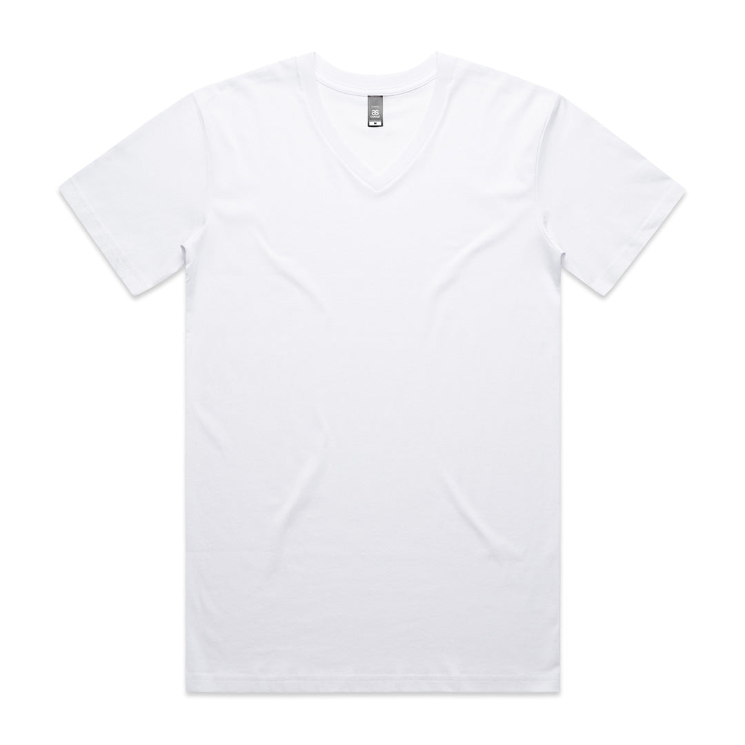 AS Colour The Staple V Neck Tee | Mens | Short Sleeve White Shirts & Tops