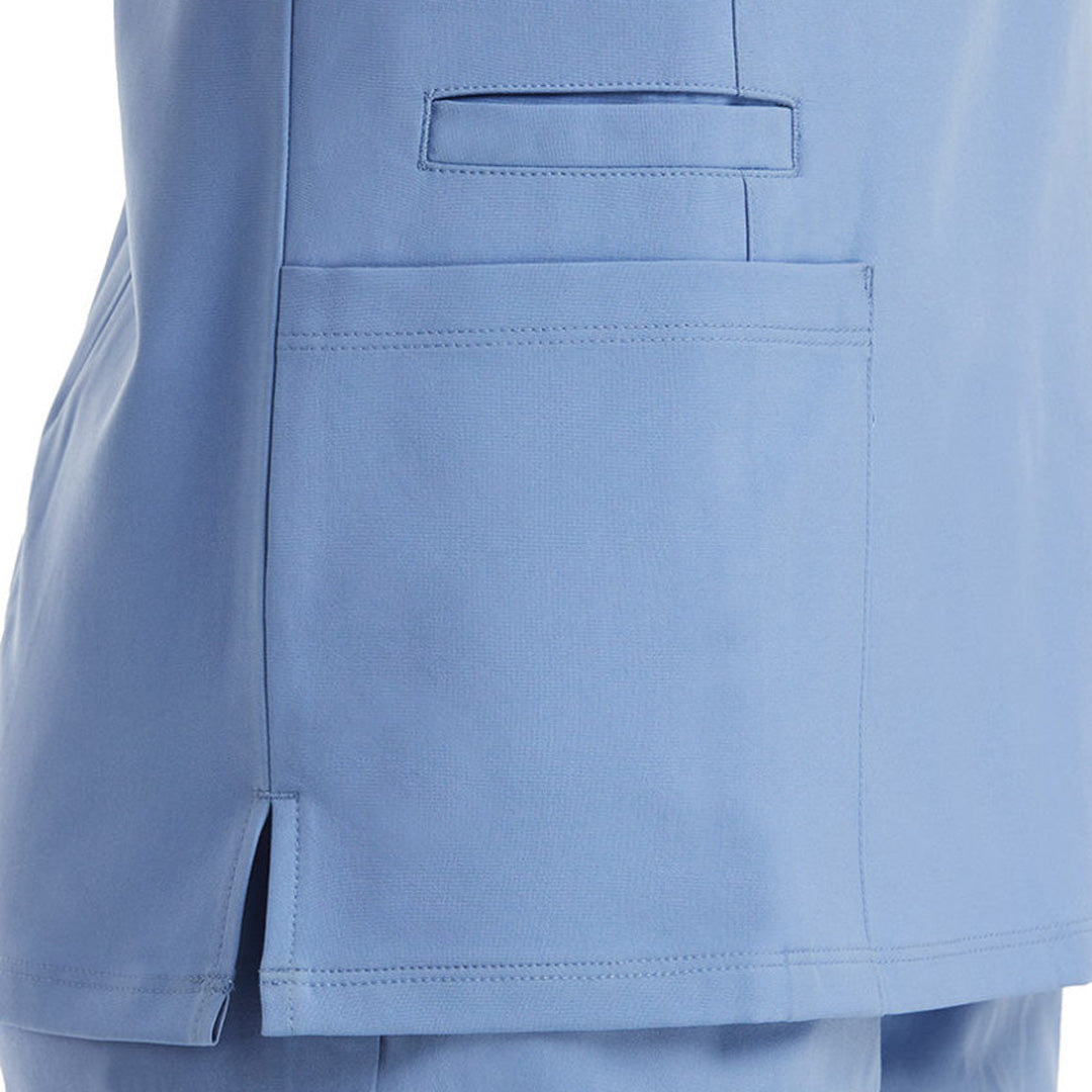 Maevn The Momentum Double V Neck Top | Ladies Scrubs