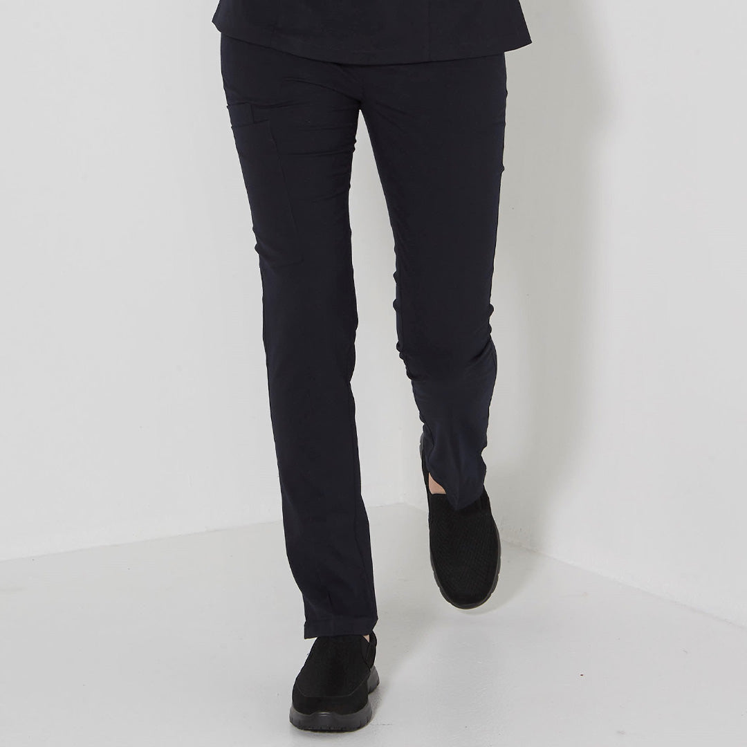 LSJ Collection The Slim Leg Scrub Pant | Ladies Navy Scrubs