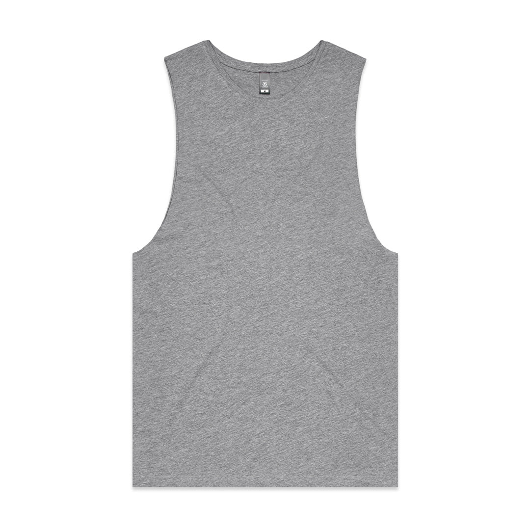 AS Colour The Barnard Tank | Mens Grey Marle Shirts & Tops