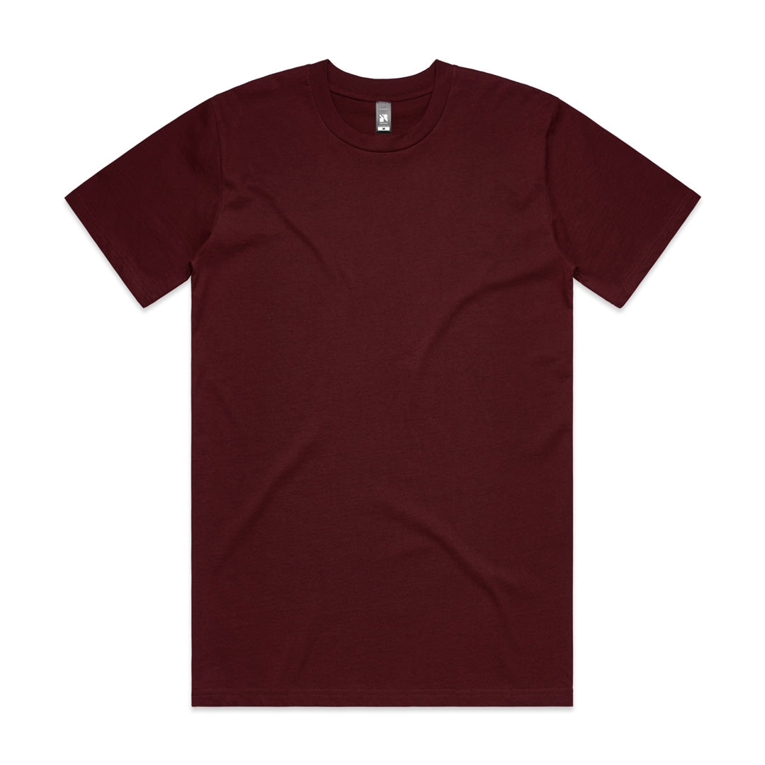 AS Colour The Classic Tee | Mens | Short Sleeve Burgundy Shirts & Tops
