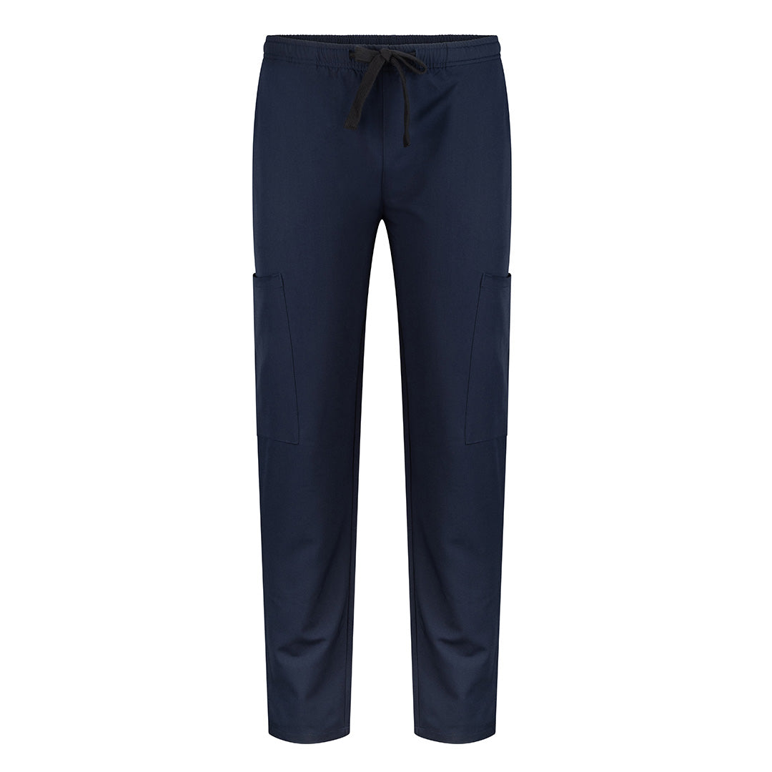 LSJ Collection The Clinical Elastic Waist Scrub Pant | Unisex Navy Scrubs