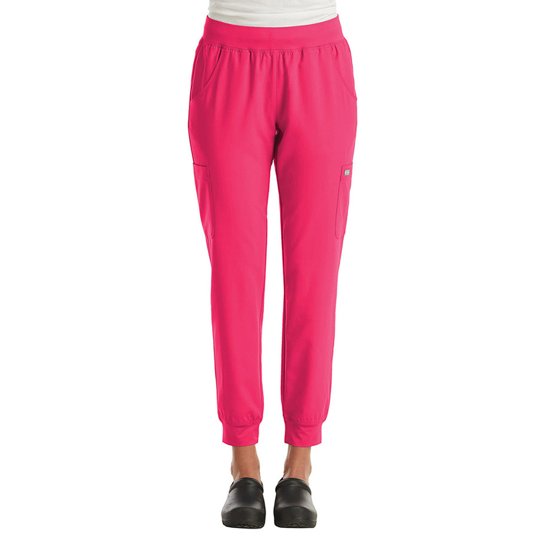 Maevn The Momentum Jogger Pant | Petite | Ladies Hot Pink Scrubs