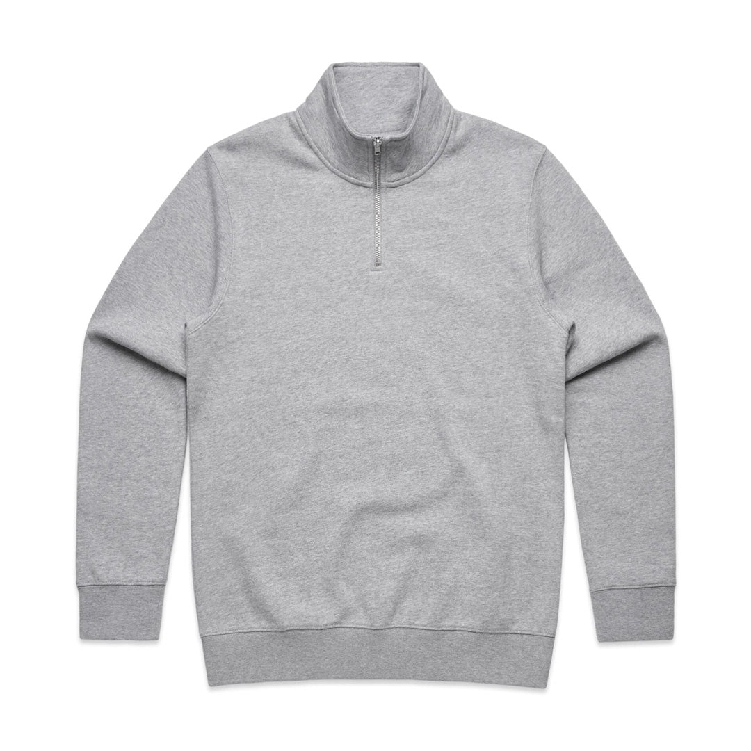 AS Colour The Half Zip Crew | Mens | Pullover Grey Marle Outerwear