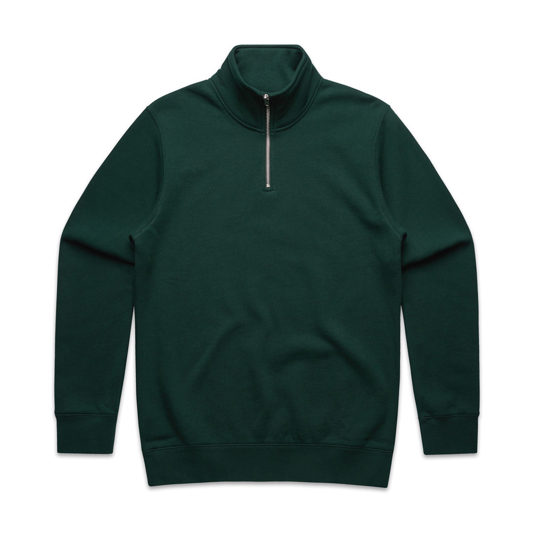 AS Colour The Half Zip Crew | Mens | Pullover Pine Green Outerwear