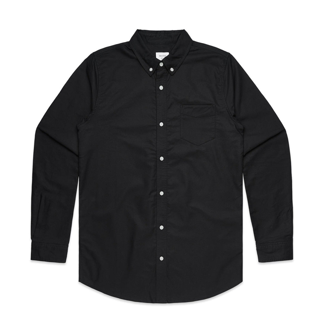 AS Colour The Oxford Shirt | Long Sleeve | Mens Black Shirts & Tops