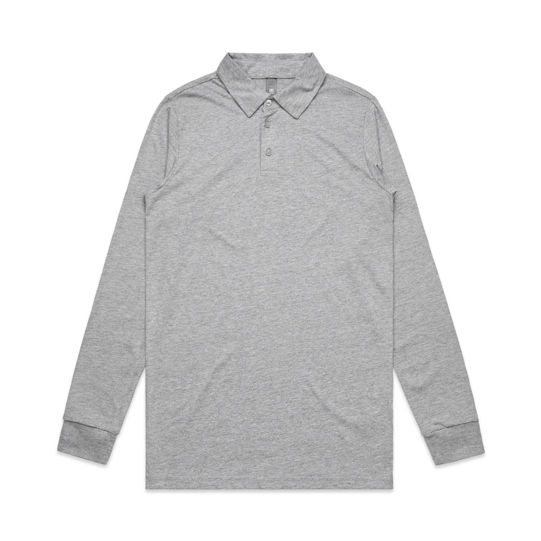 AS Colour The Chad Polo | Mens | Long Sleeve Grey Marle Shirts & Tops