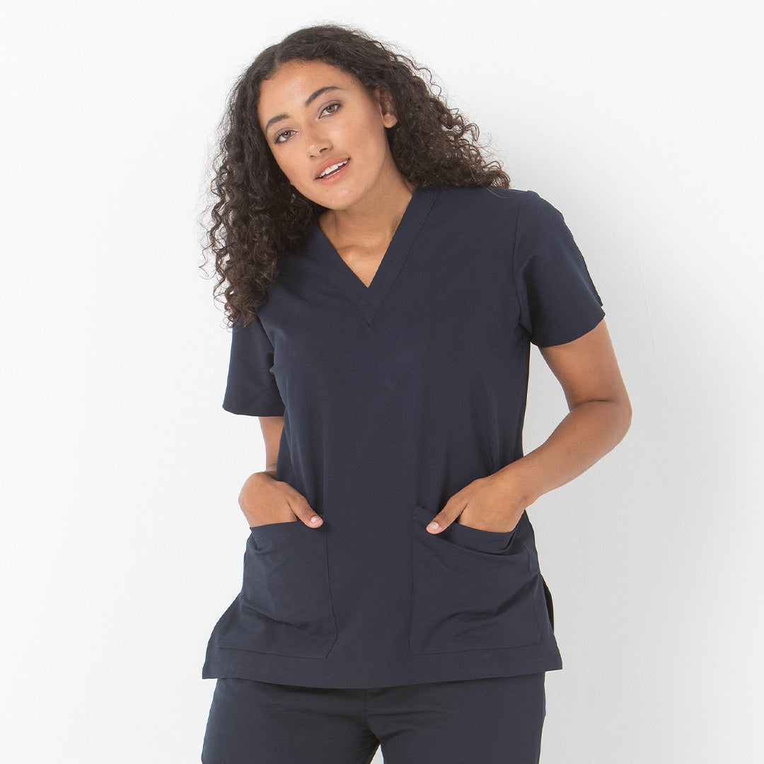 LSJ Collection The Clinical V Neck Scrub Top | Unisex Scrubs