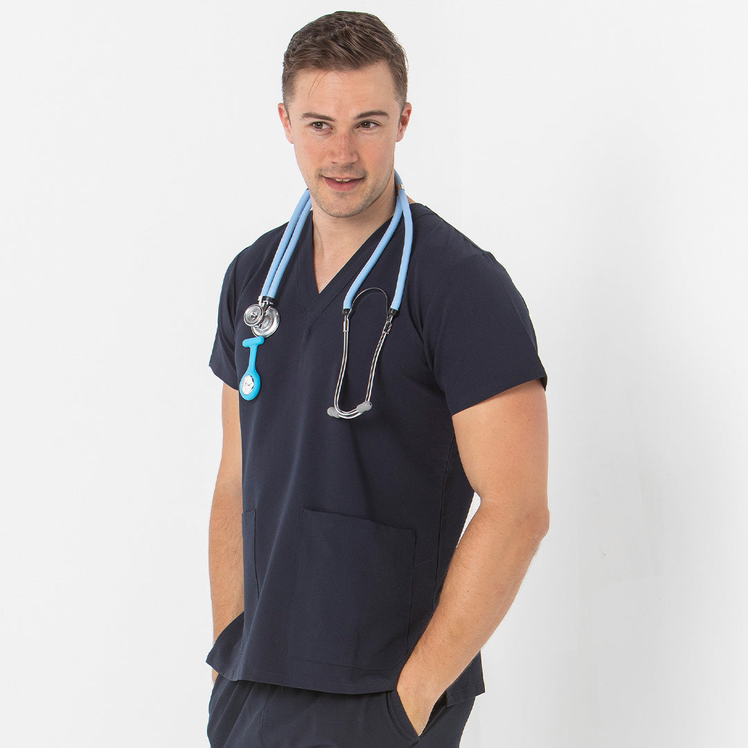 LSJ Collection The Clinical V Neck Scrub Top | Unisex Scrubs