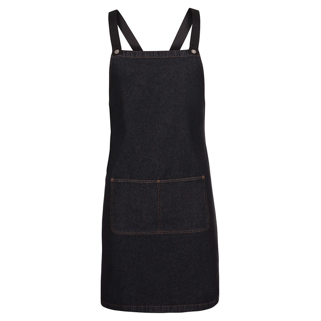 Jbs Wear The Cross Back Denim Apron | Adults Black Aprons