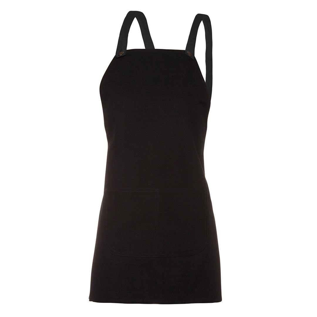 Jbs Wear The Cross Back Canvas Apron | Adults Black Aprons