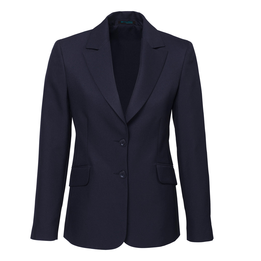 Biz Corporates The Cool Stretch Jacket | Ladies | Longline Navy Coats & Jackets