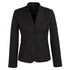 Biz Corporates The Cool Stretch Reverse Lapel Jacket | Ladies | Crop Length Black Coats & Jackets