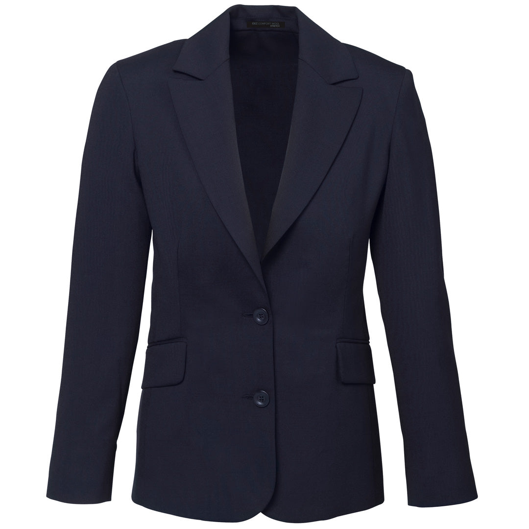 Biz Corporates The Cool Wool Jacket | Ladies | Longline Navy Coats & Jackets