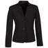 Biz Corporates The Cool Wool Reverse Lapel Jacket | Ladies | Crop Length Black Coats & Jackets