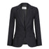 LSJ Collection The Single Button Jacket | Wool | Ladies Charcoal Coats & Jackets