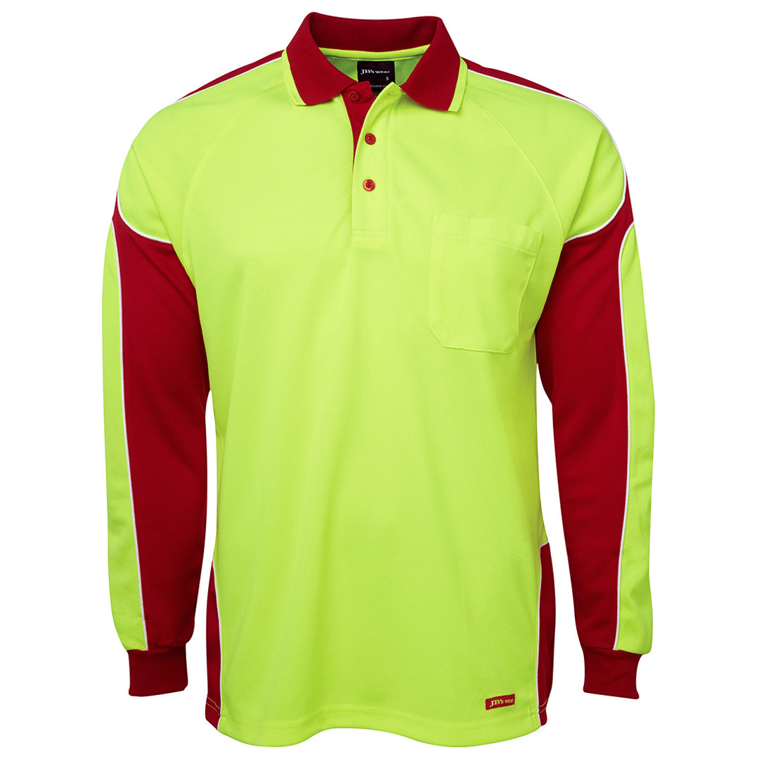 Jbs Wear The Arm Panel Hi Vis Polo | Long Sleeve | Adults Shirts & Tops