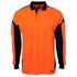 Jbs Wear The Arm Panel Hi Vis Polo | Long Sleeve | Adults Orange/Black Shirts & Tops