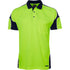 Jbs Wear The Arm Panel Hi Vis Polo | Short Sleeve | Adults Lime/Navy Shirts & Tops