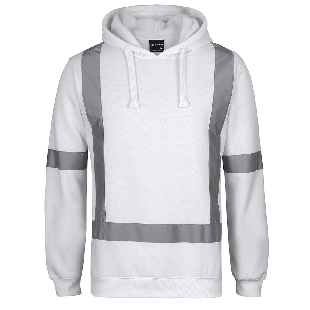 Jbs Wear The Reflective Tape Hoodie | Adults White Work Safety Protective Gear