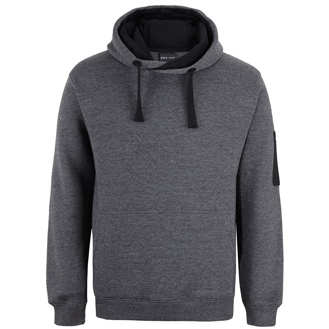 Jbs Wear The Premium Trade Hoodie | Adults Charcoal Marle/Black Clothing