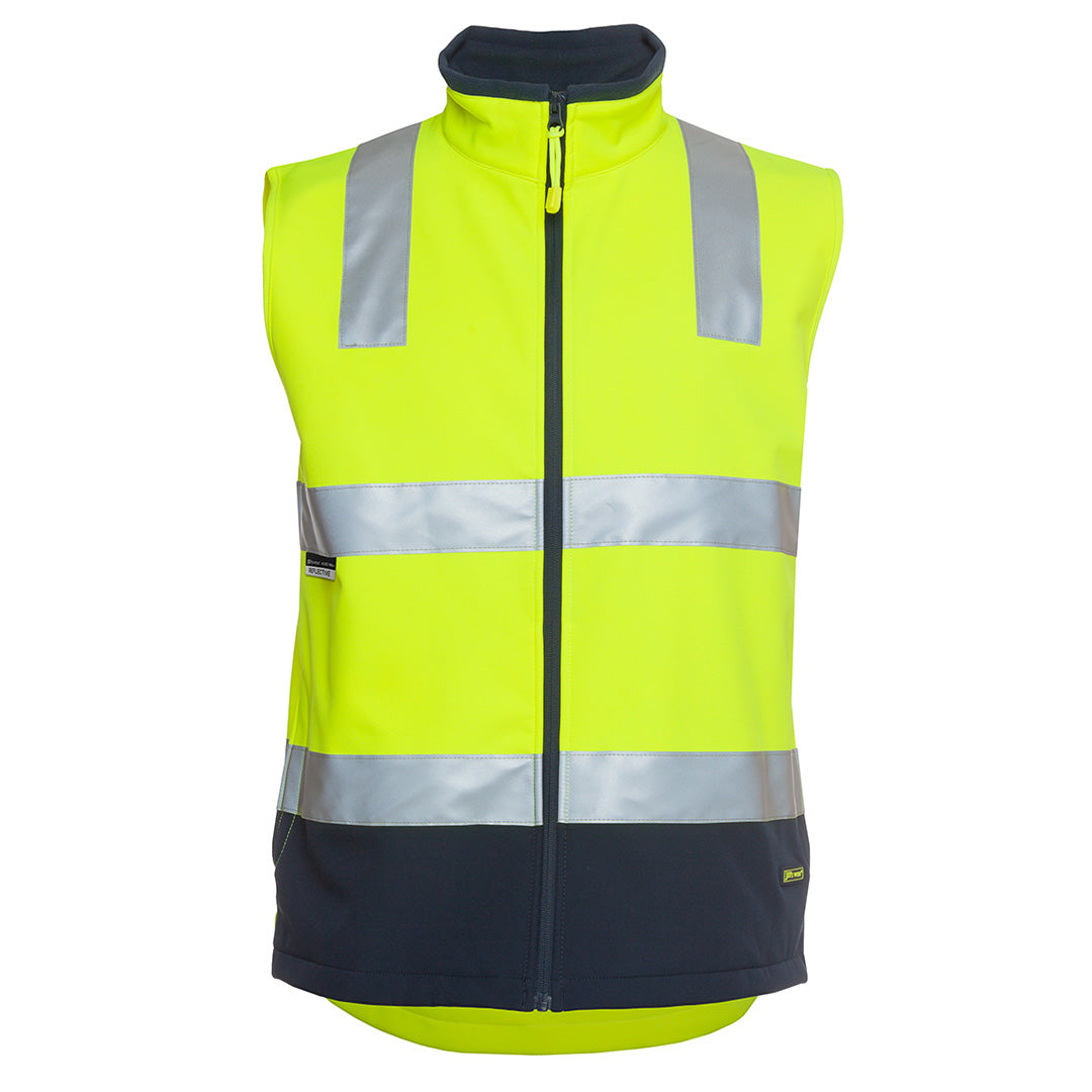 Jbs Wear The Hi Vis Soft Shell Vest | Day Night | Adults Lime/Navy Work Safety Protective Gear