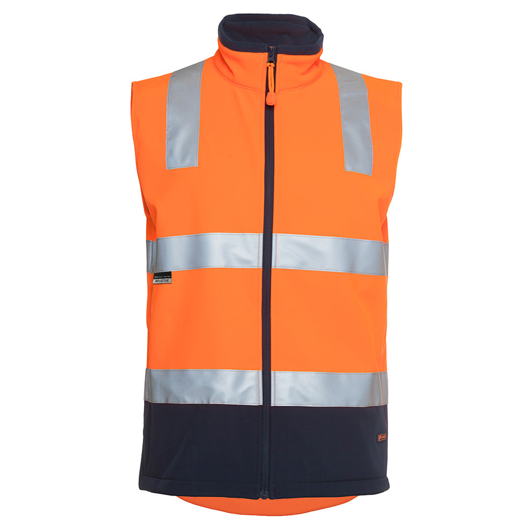 Jbs Wear The Hi Vis Soft Shell Vest | Day Night | Adults Orange/Navy Work Safety Protective Gear
