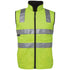 Jbs Wear The Hi Vis Reversible Vest | Day Night | Adults Lime/Black Work Safety Protective Gear
