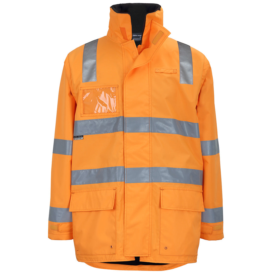 Jbs Wear The Hi Vis Day Night Aust. Rail Long Line Jacket | Adults Orange Work Safety Protective Gear