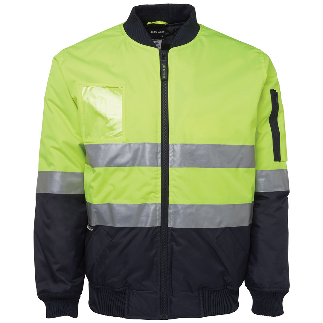 Jbs Wear The Hi Vis Flying Jacket | Day Night | Adults Lime/Navy Work Safety Protective Gear